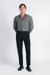 CAMICIA FANTASIA STRETCH VERDE MILITARE